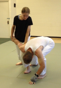 two people doing aikido